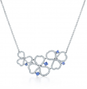 Колье Tiffany Paper Flowers Diamond and Tanzanite Open Cluster Necklace 61698213