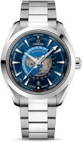 Omega Seamaster Aqua Terra 150M Co-Axial Master Chronometer GMT Worldtimer 43 mm 220.10.43.22.03.001