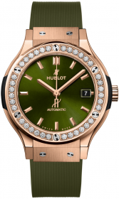 Hublot Classic Fusion King Gold Green Diamonds 38 mm 565.OX.8980.RX.1204