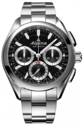 Alpina Alpiner 4 Manufacture Flyback Chronograph Black 44 mm AL-760BS5AQ6B