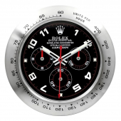 Настенные часы Rolex Daytona Cosmograph Steel Black