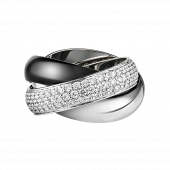 Кольцо Cartier Trinity XL Ceramic Ring, артикул: N4242700
