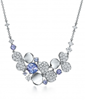Колье Tiffany Paper Flowers Diamond and Tanzanite Cluster Necklace 61625674