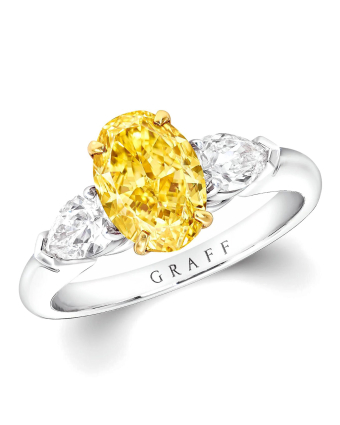 Кольцо для помолвки Graff Promise Oval Yellow Diamond Engagement Ring YOP01