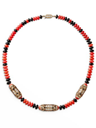 Колье Cartier Geometrie & Contrastes Coral Paved CRH7000333
