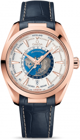 Omega Seamaster Aqua Terra 150M Co-Axial Master Chronometer GMT Worldtimer 43 mm 220.53.43.22.02.001