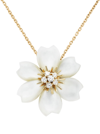 Брошь-подвеска Van Cleef & Arpels Rose de Noel Small VCARD30300