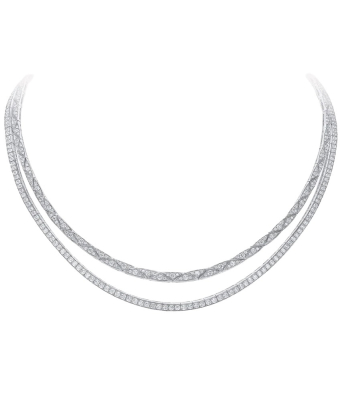 Колье Graff Laurence Graff Signature Faceted Double-Strand Chain Necklace RGN1048