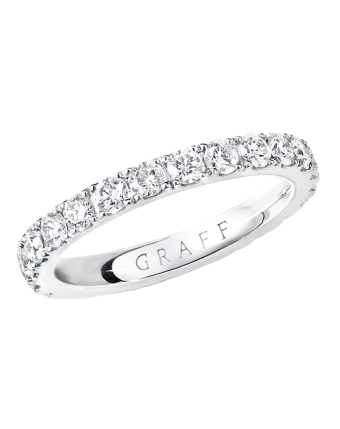 Обручальное кольцо Graff Classic Graff Castle Set Round Diamond Wedding Band RER1001