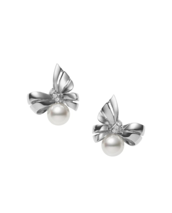 Серьги Mikimoto Jeux de Rubans Pierced Earrings PE-1701PU