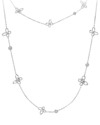 Колье Graff Butterfly Silhouette Diamond Long Necklace RGP749