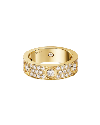 Кольцо Cartier Love Paved Ring 6 Diamonds Classic Model N4825952