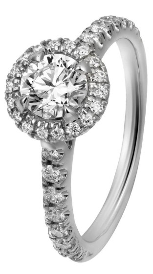 Кольцо для помолвки Cartier Destinée Solitaire Brilliant-Cut Diamond Paved N4727252