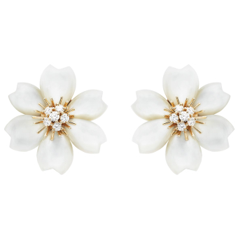 Серьги Van Cleef & Arpels Rose de Noel Small VCARA55600