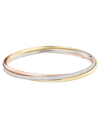 Браслет Cartier Trinity Half-Paved Bracelet Small Model N6721317