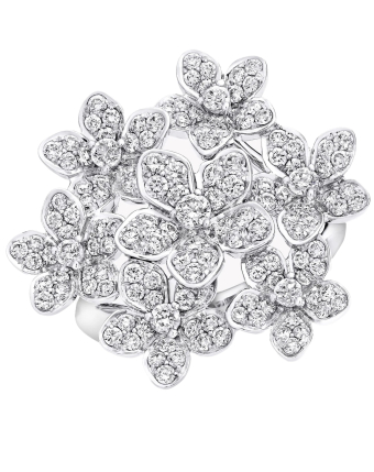 Кольцо Graff Wild Flower Large Diamond Cluster Ring RGR844