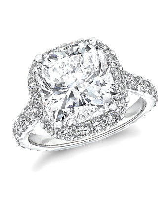 Кольцо для помолвки Graff Icon Cushion Cut Diamond Engagement Ring RGR619