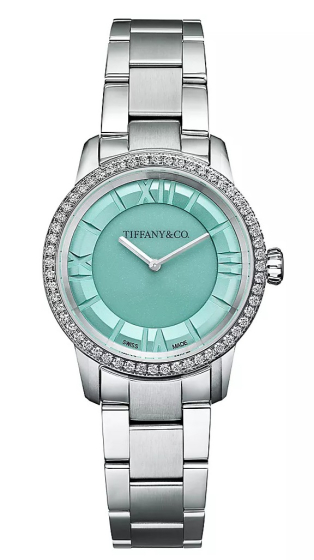 Tiffany & Co Atlas® Watch Stainless Steel Diamonds 29 mm 75417527