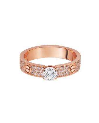 Кольцо для помолвки Cartier Solitaire Brilliant-Cut Diamond Paved N4774600