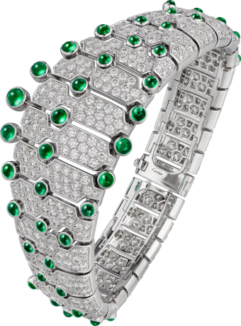 Браслет Cartier Le Voyage Recommence Emerald Paved H6042217