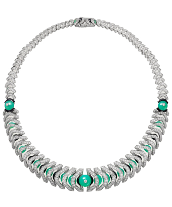 Колье Cartier Geometrie & Contrastes Сhrysoprase Paved CRH7001167