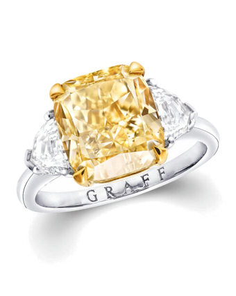 Кольцо для помолвки Graff Promise Radiant Cut Yellow Diamond Engagement Ring YRATR01