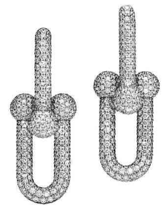 Серьги Tiffany HardWear Large Link Earrings Pavé Diamonds 72303830