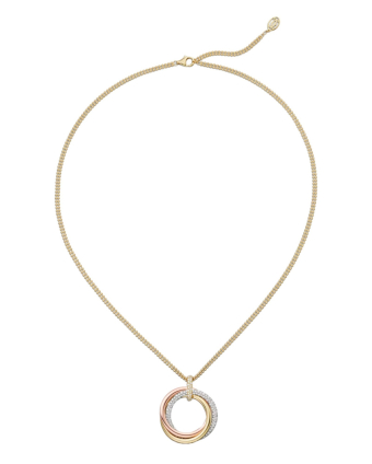 Подвеска Cartier Trinity Semi-Paved Pendant Large Model B7225003