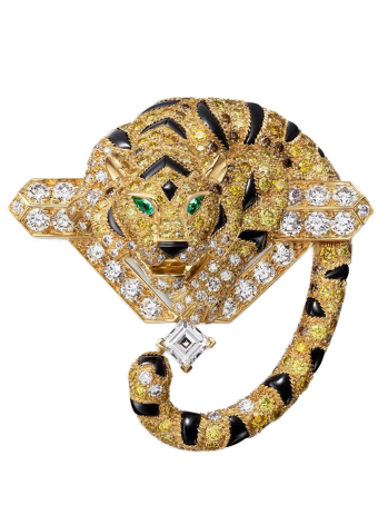 Брошь Cartier Faune et Flore de Cartier Yellow, Orange and Brown Diamonds CRH5000102