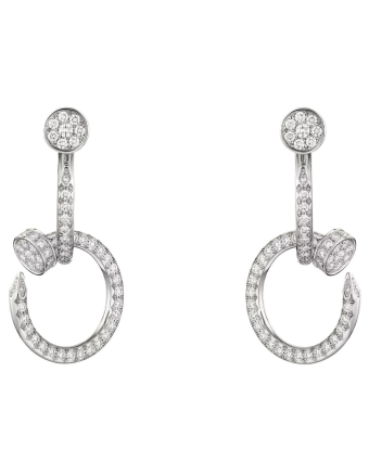 Серьги Cartier Juste un Clou Earrings Double Paved N8515272