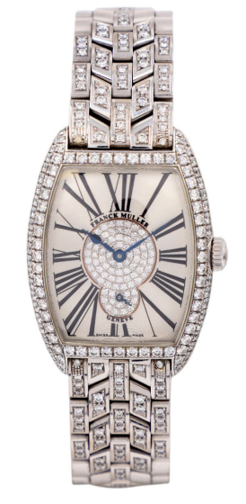 Franck Muller Cintree Curvex White Gold Diamonds 7502 S6 D CD