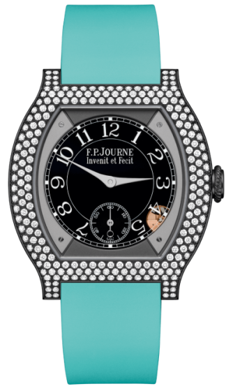 F.P. Journe Elegante 40 mm Titalyt® 12 Rows of Diamonds Turquoise