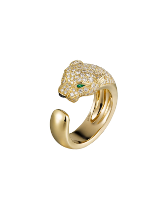 Кольцо Cartier Panthere de Cartier Half-Paved Ring Medium Model N4225000