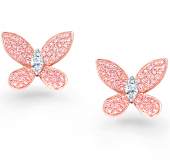 Серьги Graff Pavé Butterfly Stud Earrings