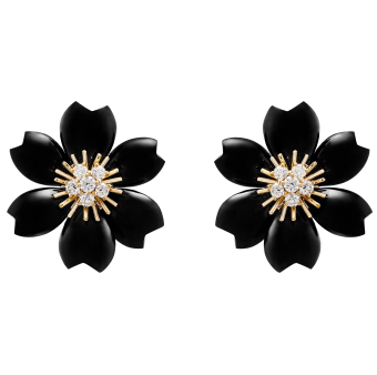 Серьги Van Cleef & Arpels Rose de Noel Small VCARO9B200