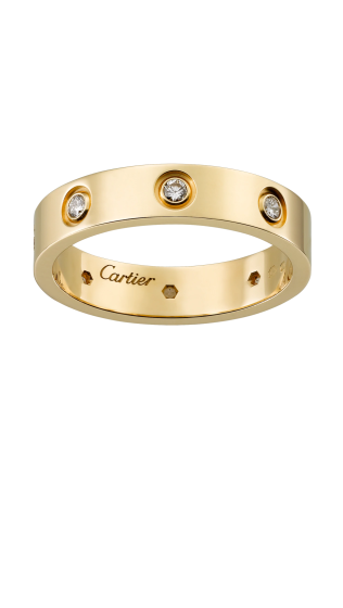 cartier love wedding band 8 diamonds b4056200