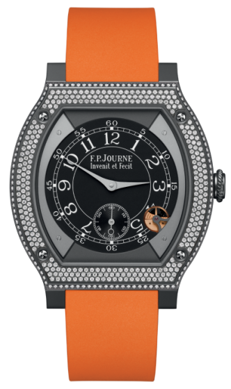 F.P. Journe Elegante 48 mm Titalyt® Set With Diamonds Orange