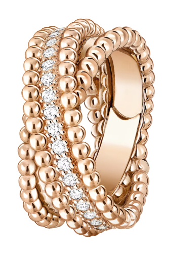 Кольцо Van Cleef & Arpels Perlee Diamonds duo VCARP9XP00