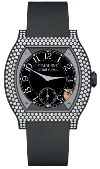 F.P. Journe Elegante 40 mm Titalyt® 12 Rows of Diamonds Anthracite