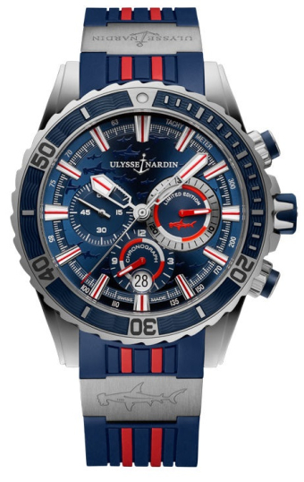 Ulysse Nardin Marine Diver Chronograph Hammerhead Shark 44 mm 1503-151LE-3/93-HAMMER