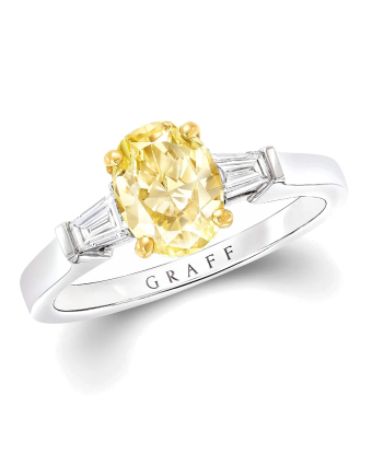 Кольцо для помолвки Graff Promise Oval Yellow Diamond Engagement Ring YOT01