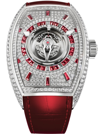 Franck Muller Curvex CX Grand Central Tourbillon Rainbow 36.5 x 52.65 mm CX 36 T CTR D IND RU CD OG OG