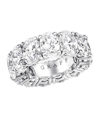 Обручальное кольцо Graff Classic Graff Claw Set Oval Diamond Eternity Ring RGET098