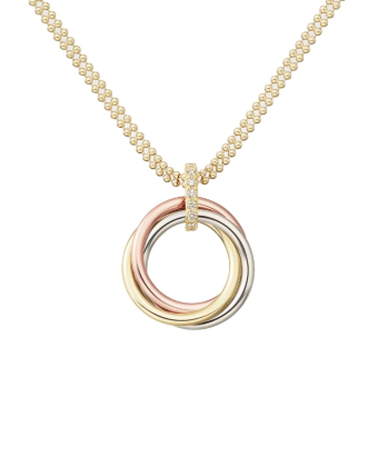 Подвеска Cartier Trinity Diamonds Pendant Medium Model B7224814