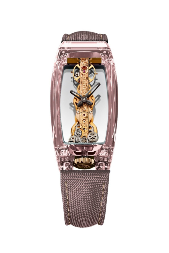 Corum Golden Bridge Miss Rose Sapphire Case 21 x 44 mm B21.113.SZ0.8R
