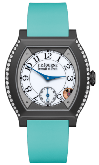 F.P. Journe Elegante 40 mm Titalyt® 2 Rows of Diamonds Turquoise