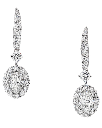 Серьги Graff Classic Graff Icon Oval Shape Diamond Earrings RGE1523