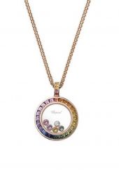 Подвеска Chopard Joaillerie Rose Gold Sapphire Diamond Pendant 799439-5801