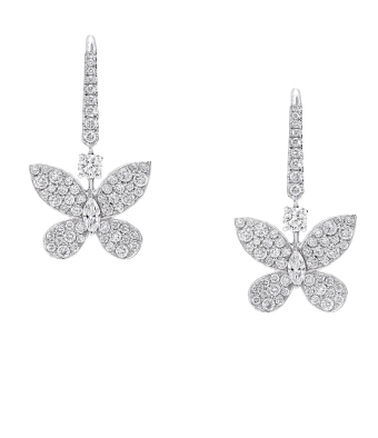 Браслет Graff Pave Butterfly Mini Diamond Drop Earrings RGE1167