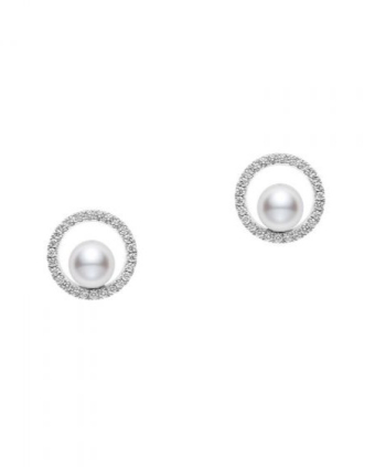 Серьги Mikimoto Circle Pierced Earrings PYE-5501PU